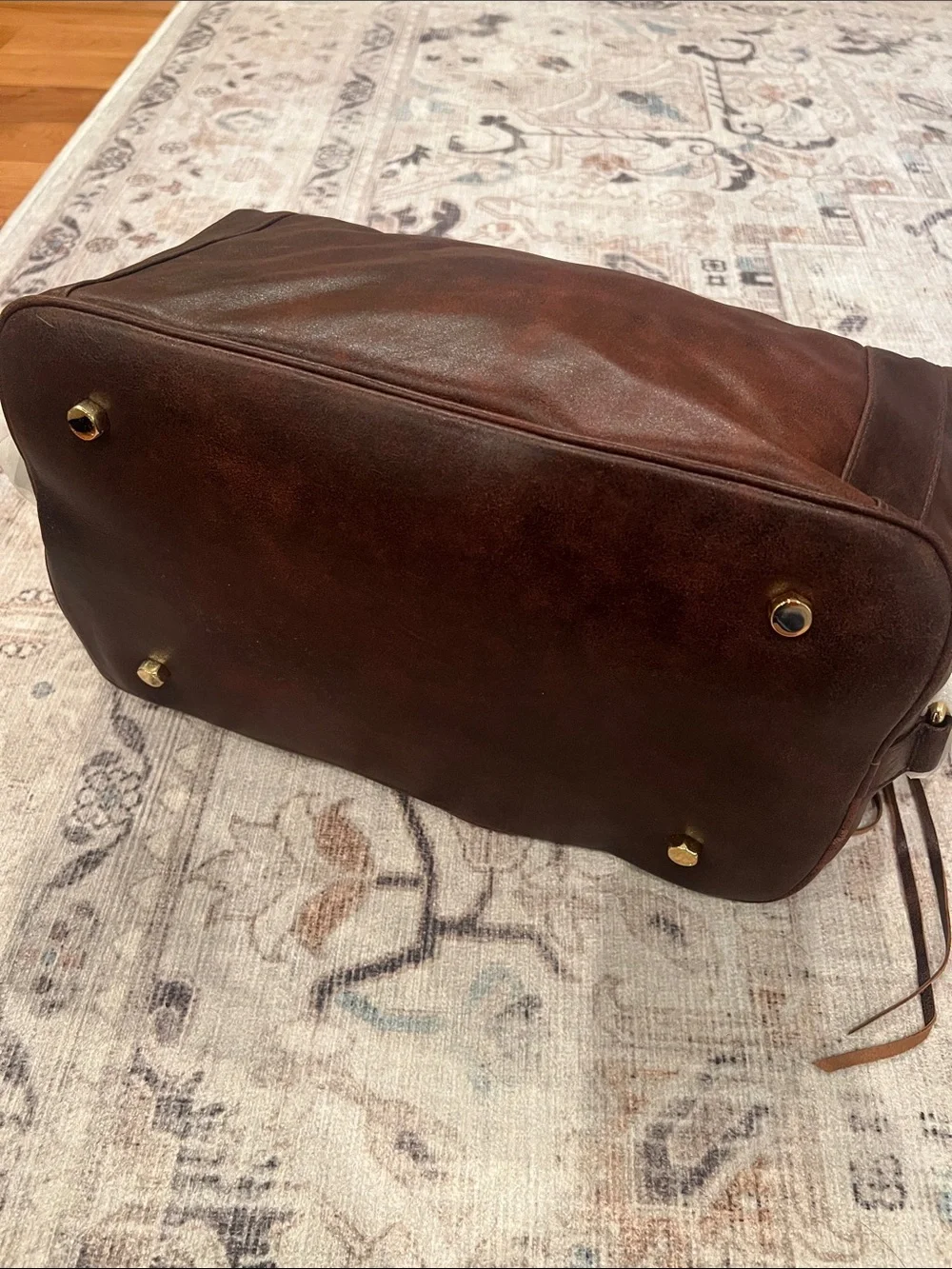 Rebecca Minkhoff OG MAB Satchel - Dark Brown Leather, Square Gold Hardware - NWT